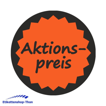 Aktionsetiketten - Durchmesser 30 mm - Aktionspreis - 1000 Stück - Leuchtrot